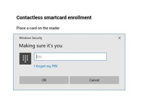 windows security smart card settings